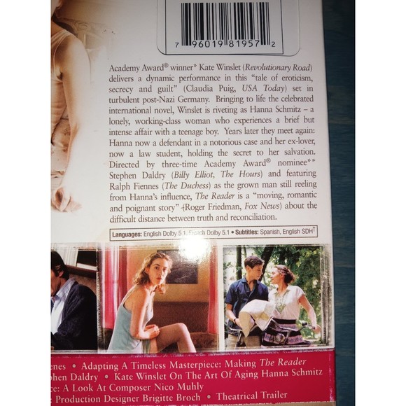 The Reader DVD - Picture 3 of 3